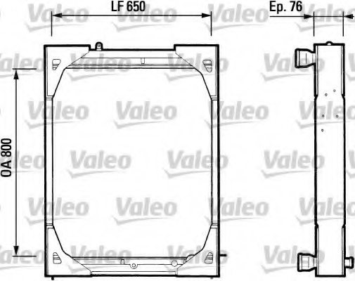 VALEO 730340 Radiator, engine cooling